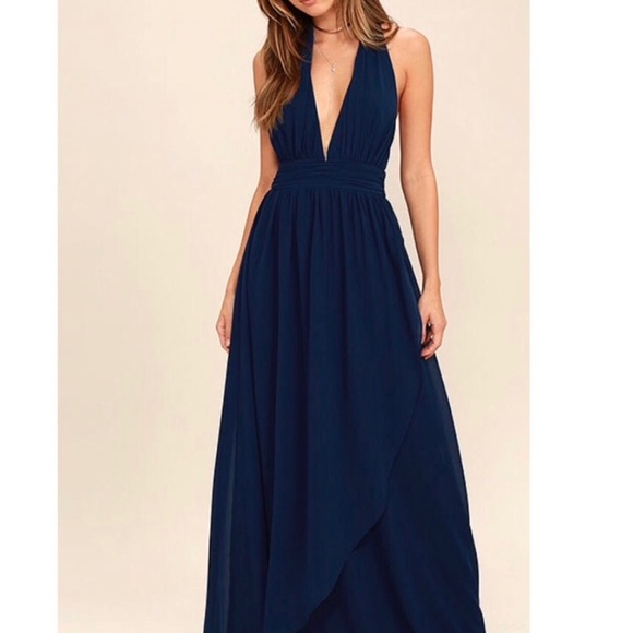 lulus halter maxi dress